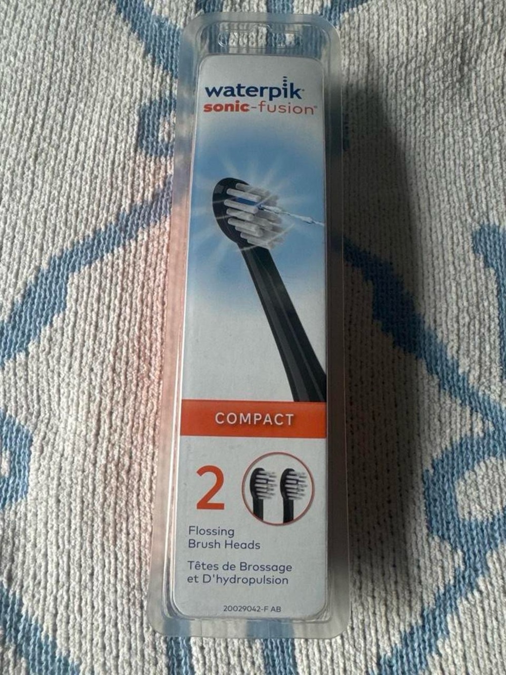 Waterpik Sonic-Fusion Compact Flossing Brush Heads in Black (2-Pack)